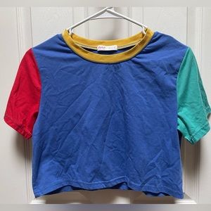Romwe multicolored crop top